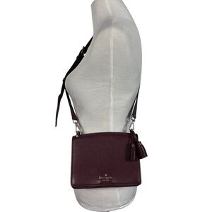 Kate Spade Hayes Flap Crossbody Bag Indigo Purple